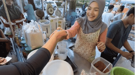 Thai Street Vendor Iced Tea and Coffee Drinks